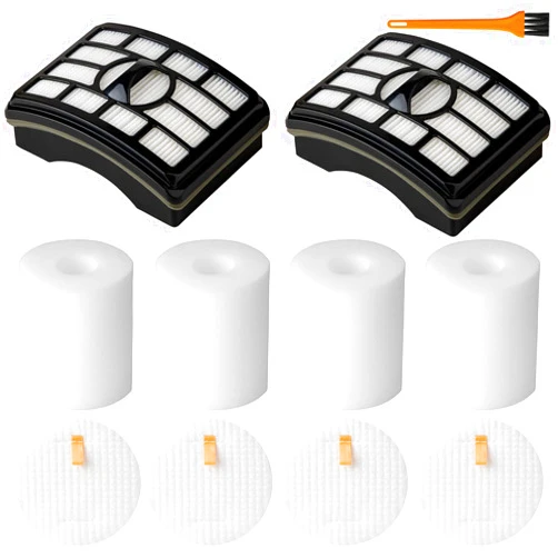 Holdclean NV500 Vacuum Filter Replacement for Shark Rotator Pro Lift-Away NV501, NV502, NV503, NV505, NV510, NV520, NV552, UV560, ZU785, Parts Xff500 Xhf500, 2 HEPA Filter 4 Foam (Not Fit NV650, NV750 Series)