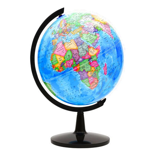 VAP World Globe for Kids Learning, 12 inch Interactive Globe for Children with Stand, Self-Assembled Spinning World Globes for Adults, Decorative Kids Room, Students Desk, Classroom, Adults Office
