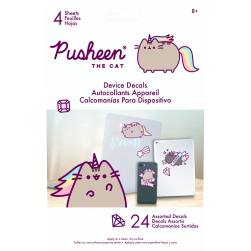 Trends International Pusheen Device Decals with Foil (24-Pack)