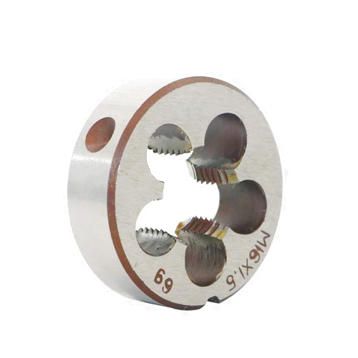 LingGan HSS 16mm X 1.5 Metric Right Hand Round Die, Machine Thread Die M16 X 1.5mm Pitch for Mold Machining, Alloy Steel, It Can Process Steel, Cast Iron, Copper And Aluminum.