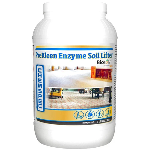 Legend Brands Chemspec PreKleen Enzyme Soil Lifter with Biosolv, Prespray, Powder Concentrate, 1-6 lb. Jar