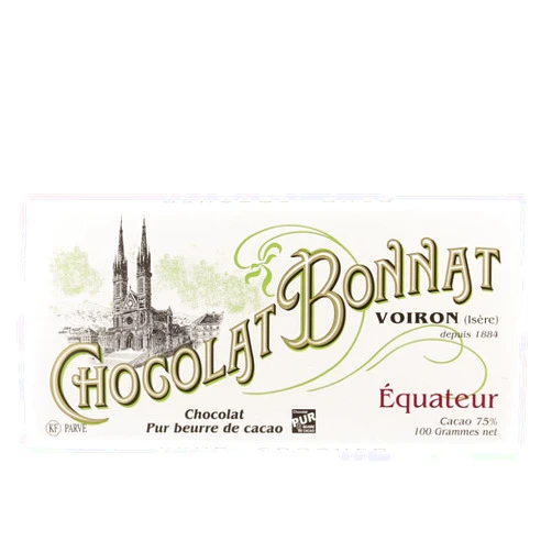 Bonnat Chocolate Chocolat Bonnat Equateur 75% Dark Chocolate Bar