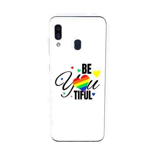 MIGHTY SKINS MightySkins Skin Compatible With Samsung Galaxy A20 / A30 - Beyoutiful Rainbow | Protective, Durable, and Unique Vinyl Decal wrap cover | Easy To Apply, Remove, and Change Styles | Made in the USA