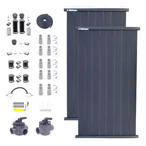 SolarPoolSupply Triple Threat MAX Solar Pool Heating System - Ultimate Performance Package for above Ground & Inground Swimming Pools (2-4'x12' / 96 Square Feet)