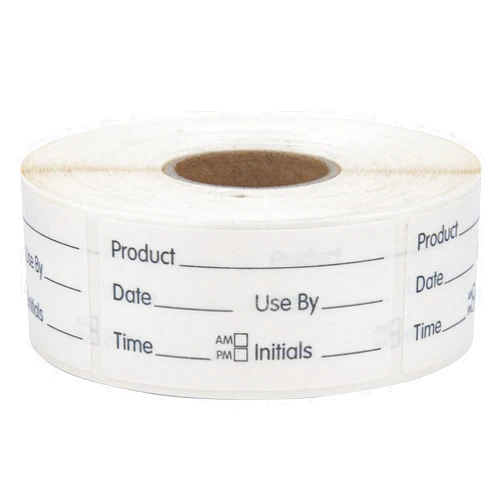 L LIKED 500 Stickers Use by 1 x 2 Inch Dissolvable Food Storage Labels for Containers