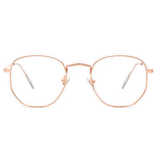 SOJOS Small Blue Light Blocking Glasses Hexagonal Eyeglasses Frame Anti Blue Ray Glasses One and Only SJ5036