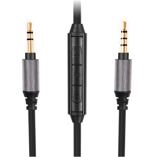 FAAEAL WH-1000XM5 Audio Cable Compatible with Sony WH-1000XM4/XM3 MDR-1AM2 Technica ATH-M50xBT ATH-ANC7B Headphones,in-line mic Control Extension Aux Cord 4.9ft w/mic