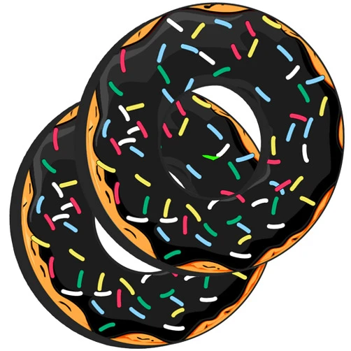 GripDonuts.com Doughnut Collection - Gripdonuts.com Premium MX BMX Dirt Bike Motorcycle Grip Donuts (13 Variations)
