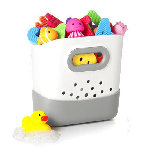OXO Tot Stand Up Bath Toy Storage – Gray