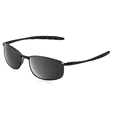 Paukis Polarized Aviator Sunglasses for Men, Rectangle Square Metal Frame, Retro Pilot Sport Sun Shades for Driving Running Rectangle 01 Black Frame/Grey Lens