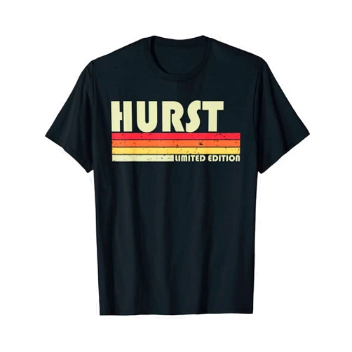 Customized Last Name Gifts Family Christmas Team HURST Surname Funny Retro Vintage 80s 90s Birthday Reunion T-Shirt