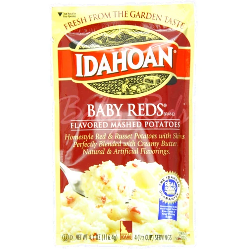 Idahoan Mashed Potatoes, Baby Reds, 4.1 Ounce (Pack of 10)