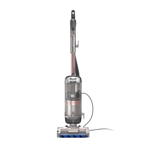 Shark AZ2002 Vertex Powered Lift-Away Upright Vacuum with DuoClean PowerFins, Self-Cleaning Brushroll, Large Dust Cup, Pet Crevice Tool, Dusting Brush & Power Brush, Silver/Rose Gold