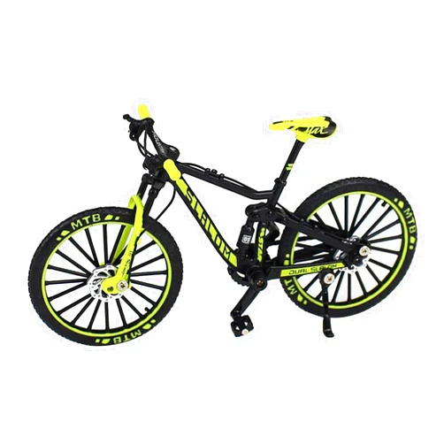 Gazechimp 1:10 Bicycle Mountain Finger Bike Toys Model Decoration Crafts, Green
