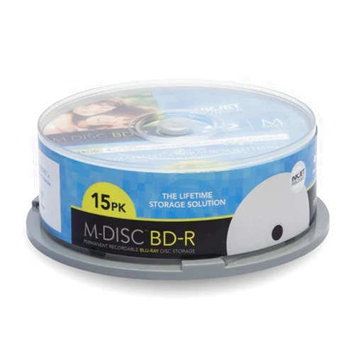 Millenniata Inc. 30 Pack Millenniata M-Disc BD-R 25GB 4X HD White Inkjet Printable 1000 Year Permanent Data Archival/Backup Blank Media Recordable Disc