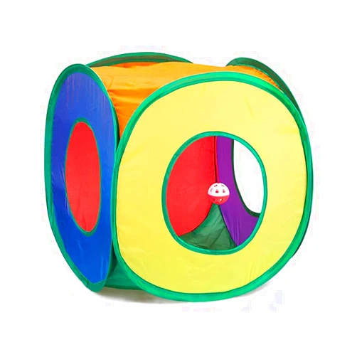 Blnboimrun Cat Tunnel with Play Ball, Interactive Peek-a-Boo Cat Chute Cat Tube Toy, Camouflage 3 Way Tunnel for Indoor Cat