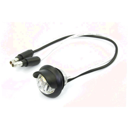 Pilotlights.net LED Convenience Courtesy or License Plate Light - Mini Round Hooded LED - 3/4