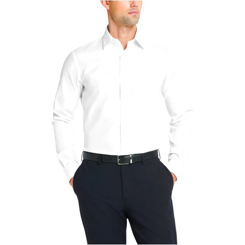 Van Heusen Men's Dress Shirt Fitted Poplin Solid