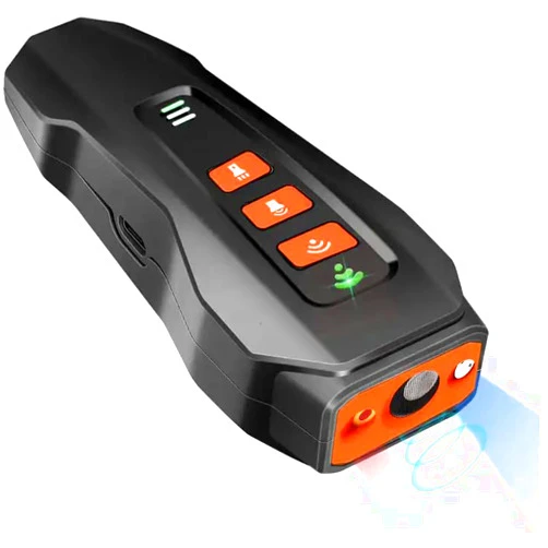 HUSH PUPPY Dog Bark Deterrent Device, 3-in-1 Rechargable Ultrasonic Training Tool for Dogs, Safe and Easy to Use Anti Bark Tool for Unwanted Dog Behavior