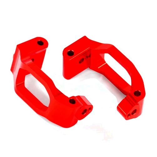 Traxxas 8932R Caster Blocks 6061-T6 Alum (Red-Anodized), Left & Right