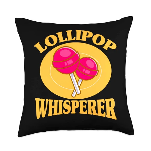 Cute Halloween Lollies Costume for Girls Kids Funny Candy Lover Lollipop Whisperer Throw Pillow