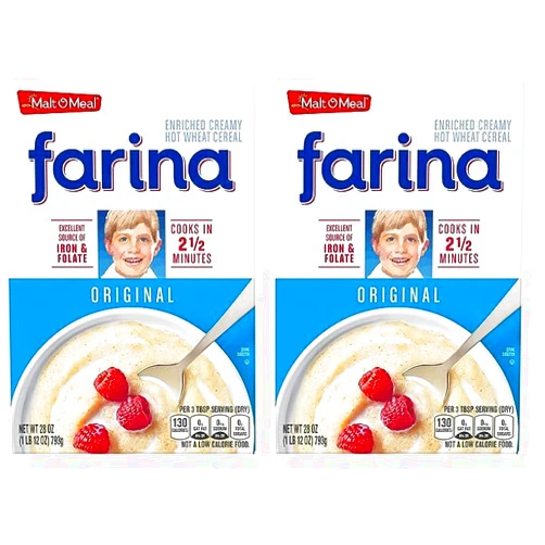 Malt-O-Meal Farina®, Original Farina Breakfast Cereal, Quick Cooking, 28 Ounce – 1 count (Pack of 2)