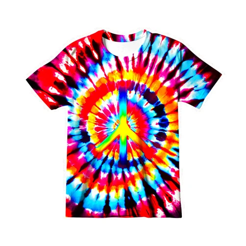 Harycnct Little Kids Tie Dye Shirt Size 4-10 Boys' Girls' Hippies Senior Tie-Dye Tee Tshirt