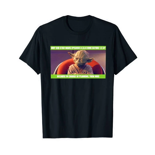 Star Wars Yoda Was In Charge Of Planning Meme T-Shirt