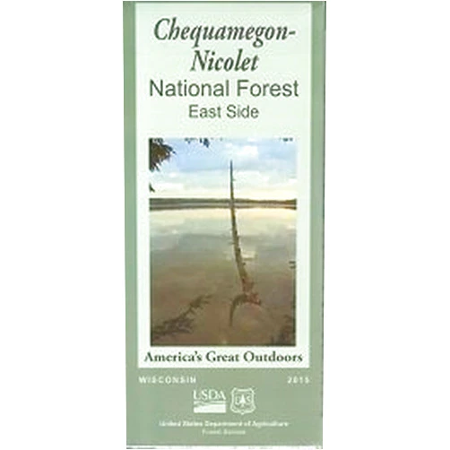 U.S. Forest Service Chequamegon-Nicolet National Forest (East Side) Map