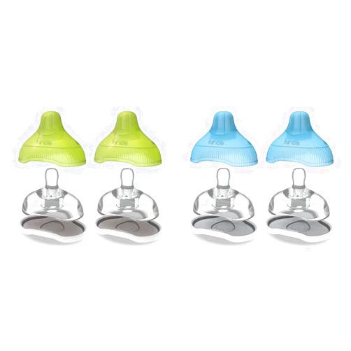 Kiinde Twist Active Latch Nipples for Breast Milk 2 Pack Slow Flow & Medium Flow Discourages Lazy Latching Seamless Bottle to Breast Transition Helps Relieve Colic
