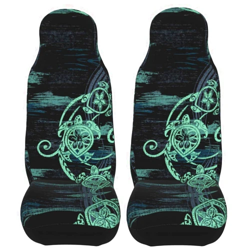 Adergogo Abstract Tribal Turtles Car Seat Covers Soft Breathable Universal Front Seats Full Set Automotive Vehicle Cushion Cover Interior Accessories Protector for Car, Truck, and SUV