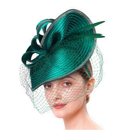Beaupretty Fascinators Hat Headband - Fascinators Headpiece Fascinators Hat for Women Girls Veil Mesh Headband Tea Party Hat