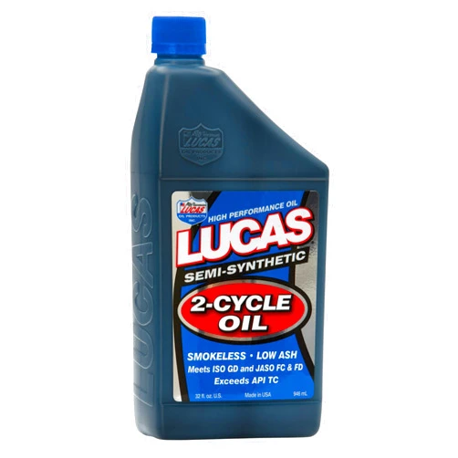 Lucas Oil (10110-6PK Semi-Synthetic 2-Cycle Oil - 1 Quart, (Pack of 6)