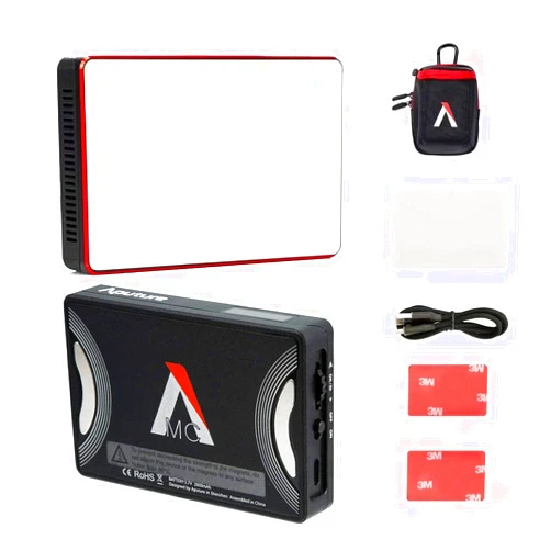 Aputure Amaran MC RGBWW Mini On Camera Video Light,3200K-6500K,CRI/TLCI 96+,HSI Mode,Support Magnetic Attraction,App with USB-C PD and Wireless Charging