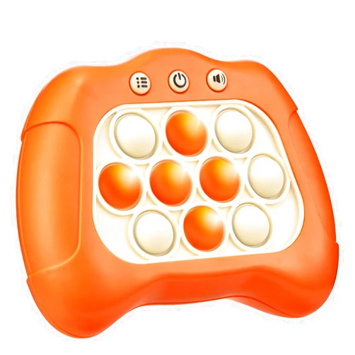 Acvens Fast Push Game,4 Mode,Sensory Toys,Fast Puzzle Game,ADHD,Pop Fidget Toys for Kids Age 6-12,Birthday Gifts for Girls and Boys (Orange)