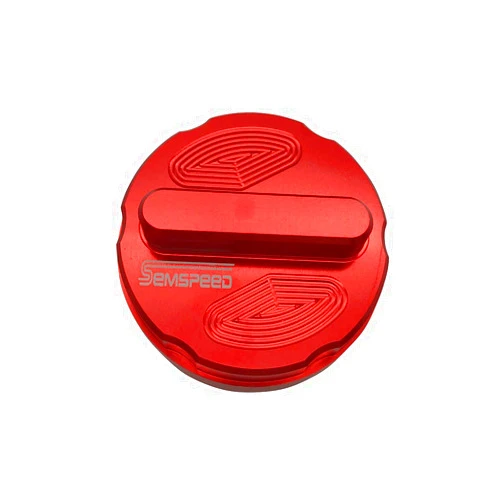 Semspeed Motorcycle Gas Fuel Tank Filler Cap Cover For Yamaha XMAX 2017 2018 NVX/Aerox 2015-2018. (Red, Aerox/Nvx)