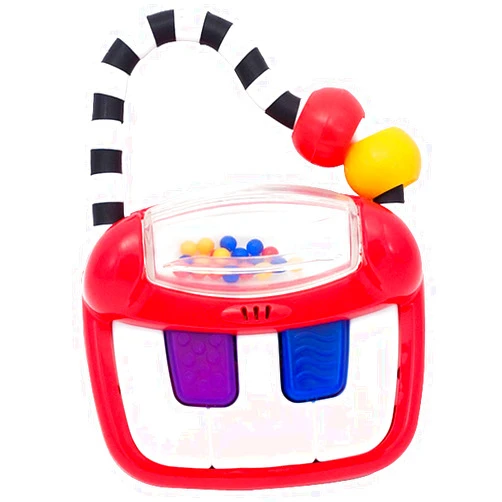 Sassy Keyboard Classics Developmental Toy – 3+ Months Baby-Sized Piano with a Handle for Music On The Go- Batteries included