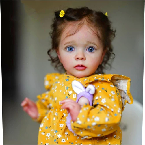Cosheng Reborn Baby Doll Girls- 24 Inch Toddler Silicone Reborn Doll with Realistic Veins for Kids Age 3 +