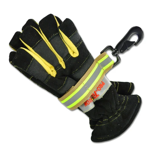 Lightning X Products Lightning X Heavy-Duty Firefighter Work Glove Strap w/Reflective - Turnout TAN