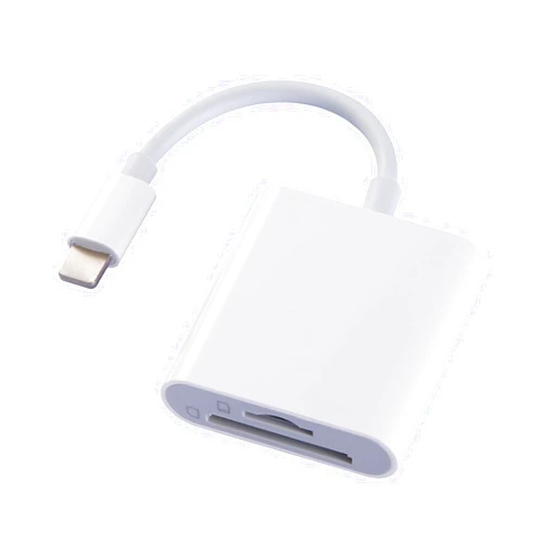 Aieloar SD Card Reader for iPhone/Ipad, Aieloar 2-in-1 Memory Card Reader,Plug and Play