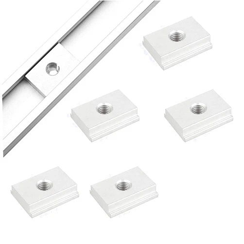 Xcalibur Tooling M6 T Track T-Slot Slider Miter Aluminum Alloy Jig Tool Woodworking Set - Pack of 5