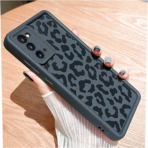 MINSCOSE Compatible with Samsung Galaxy Note 20 Case,Cute Cheetah Print Pattern Design,Soft TPU Slim Girly Leopard Phone Case Bumper Shockproof Protective Cover for Women Girls 6.7 inch-Black