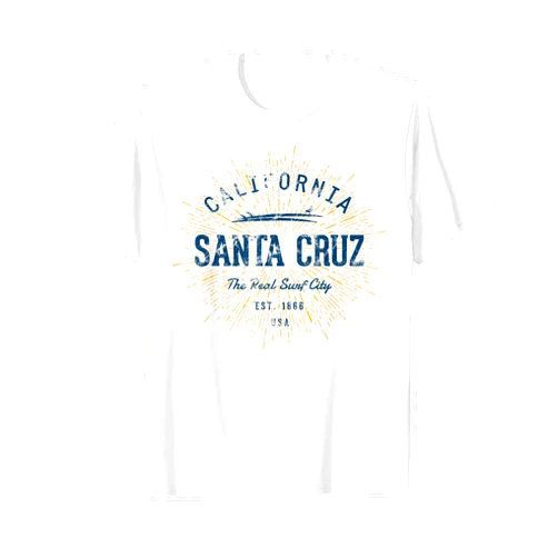 Treaja Vintage Retro Santa Cruz T-Shirt