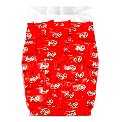 Yummy Chew KitKat Milk Chocolate Snack Size Bars - 60 Individually Wrapped KitKat Candy Bars - Kit Kat Snack Size Candy Bulk Bag Perfect for Snacking, Sharing and Parties - Kit Kat Bulk - 2 Pounds of KitKats
