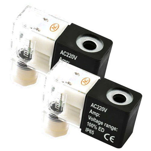 Baomain Coil Voltage AC 220V For Pneumatic Solenoid Valve 4V210-08&4V230C-08 Pack of 2