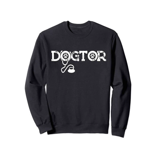 Gifts for Veterinarians Vet School Graduate Veterinarian Vet Gift Dogtor Stethoscope Paw Funny Shirt Sweatshirt