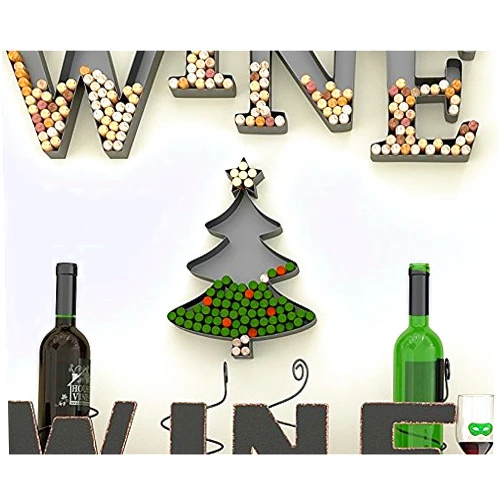 HOUSE VINES WWW.HOUSEVINES.COM Clearance ~ Christmas Tree Shaped Metal Cork Holder - Wine Cork Crafts - Decorative Wine Cork Holders - Gifts for Wine Lovers – Christmas DIY Decoration - by HouseVines
