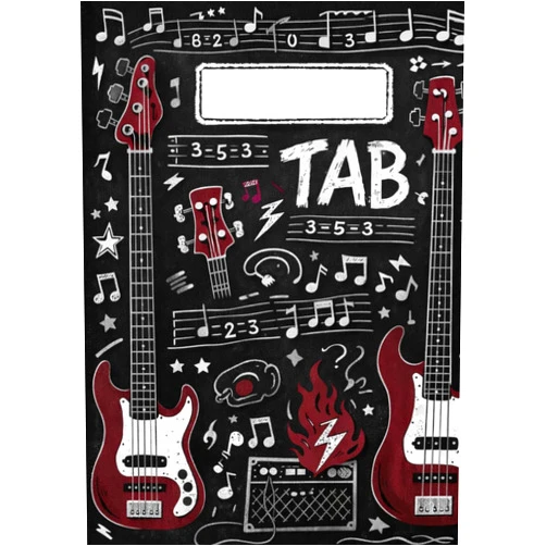 Anna Quaderno di Tablature per Basso Elettrico 4 Corde | Formato A4 | 100 pagine: TAB per Scrivere Linee di Basso, Groove e Composizioni, per Studenti e Compositori (Italian Edition)