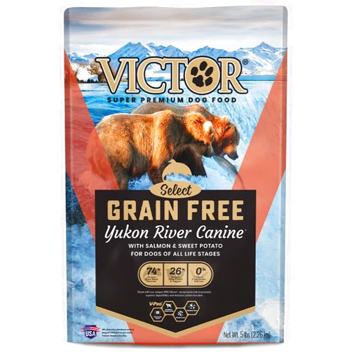 Victor Super Premium Dog Food – Grain Free Yukon River Canine – for Dogs of All Life Stages – High Protein Dry Dog Food for All Normally Active Dogs, 5 lb