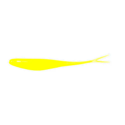 Z-Man Z Man Scented Jerk Shadz Soft Bait Freshwater Saltwater ' Length Chartreuse Package of